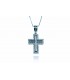 Cross for women whitegold with zircon