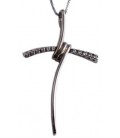 Cross for women whitegold with zircon