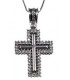 Cross for women whitegold with zircon